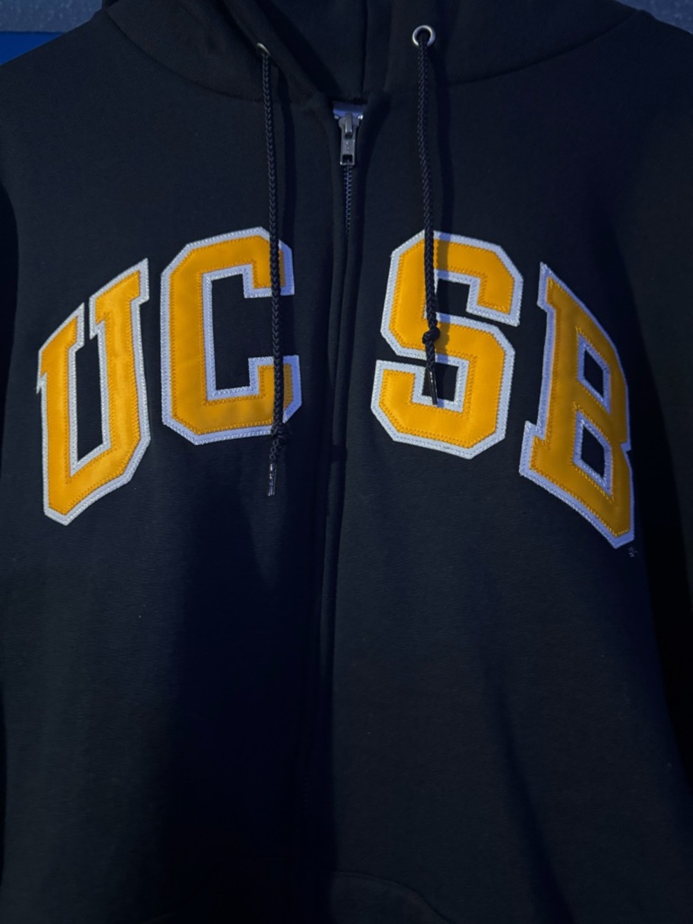 Champion UCSB Navy Blue Full Zip Hoodie Size XXL - Picture 8 of 14